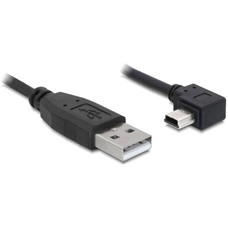 Delock KAB Delock 82683 USB 2.0 A apa - USB miniB 5pin elfordított apa átalakító kábel - 3m