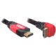 Delock KAB Delock 82687 A-A apa/apa High Speed HDMI hajlított kábel Ethernettel - 3m