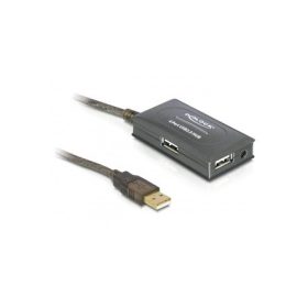   Delock KAB Delock 82748 USB2.0 4portos hub aktív hosszabbító kábel - 10m