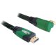 Delock KAB Delock 82952 A dugós > A dugós derékszögű 4K High Speed HDMI kábel Ethernettel - 2m - Zöld