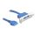 Delock ADA Delock 82976 USB3.0 pin header 19pin 1x belső > 2x USB3.0-A anya külső Low Profile kivezetés