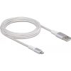 Delock USB-A 2.0 -> Lightning M/M adatkábel 3m fehér