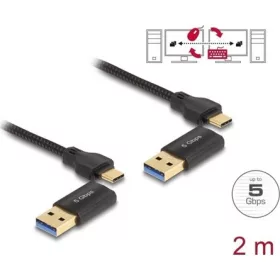   Delock USB Type-C  5 Gbps Adat kapcsoló kábel + KM kapcsoló 2 m