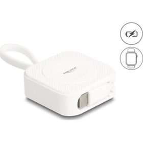   Delock USB Type-C  töltő felület Apple órákhoz fehér, mágneses