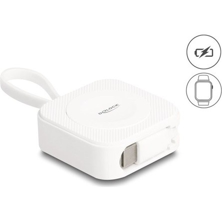 Delock USB Type-C  töltő felület Apple órákhoz fehér, mágneses