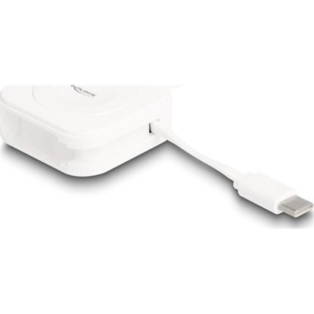 Delock USB Type-C  töltő felület Apple órákhoz fehér, mágneses
