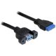 Delock KAB Delock 83118 USB 3.0 pin header anya > 1 x USB 3.0-A anya kábel - 50cm