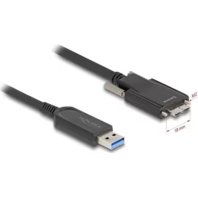   Delock USB-B 3.1 micro -> USB-A 3.2 Gen 1 M/M adatkábel 15m fekete AOC