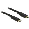 Delock KAB Delock 83332 USB-C 2.0 dugó > USB Type-C 2.0 dugó - 2m - fekete