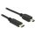Delock ADA Delock 83335 USB C 2.0 dugó > USB 2.0 Mini>B dugó fekete - 0,5 m