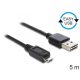 Delock KAB Delock 83369 EASY - USB 2.0 A apa/USB 2.0 micro - B apa kábel - 5m