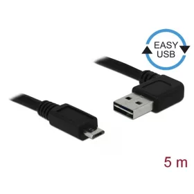   Delock Kábel - 83385 (USB-A 2.0 hajlított -> USB Micro-B, apa/apa, 5m)