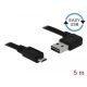 Delock Kábel - 83385 (USB-A 2.0 hajlított -> USB Micro-B, apa/apa, 5m)