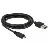 Delock Kábel - 83385 (USB-A 2.0 hajlított -> USB Micro-B, apa/apa, 5m)