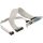 Delock Serial pinheader  Paraller pinheader -> Serial RS-232 Parallel IEEE-1284 F/F hátlapi kivezetés 0.3m