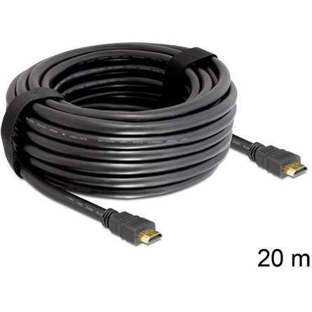 Delock KAB Delock 83452 HDMI-A apa > HDMI-A apa High Speed HDMI kábel Ethernettel - 20m