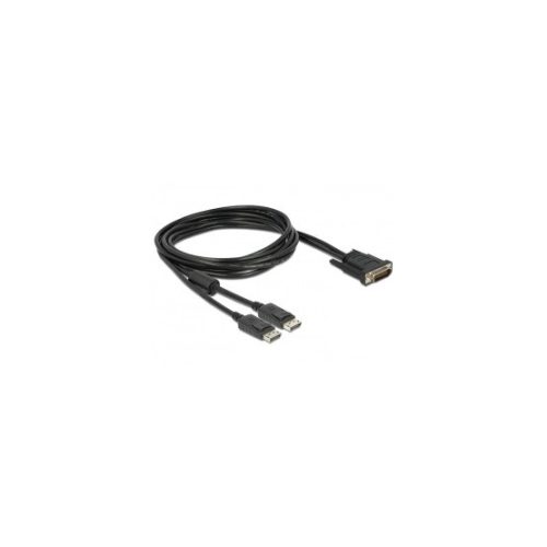 Delock KAB Delock 83507 DMS-59 apa > 2x Displayport apa kábel - 2m