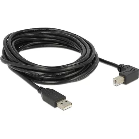 Delock ADA Delock 83530 USB 2.0 A dugó - USB B 90° dugó - 5m