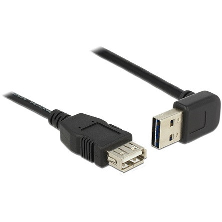 Delock KAB Delock 83548 EASY-USB2.0 A fel/le 90°-s dugó - USB2.0 A toldó kábel - 2m