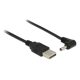 Delock KAB Delock 83577 USB A apa - DC 3,5 x 1,35mm apa 90° kábel - 1,5m