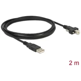 Delock USB-A 2.0 -> USB-B 2.0 M/M adatkábel 2m fekete