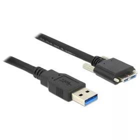  Delock Kábel - 83598 (USB-A 3.0 -> USB Micro-B 3.0, Max.: 5Gb/s, csavarokkal ellátott, 2m)