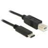 Delock KAB Delock 83601 USB Type-C™ 2.0 dugó - USB2.0 B dugó - 1m