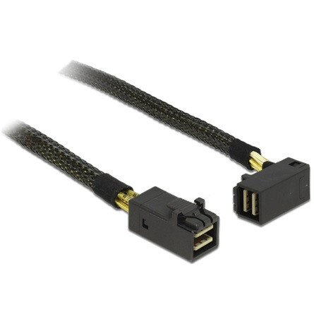 Delock KAB Delock 83621 Kábel Mini SAS HD SFF-8643 > Mini SAS HD SFF-8643, ívelt, 0,5 m