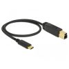 Delock KAB Delock 83674 USB Type-C™ 3.1 > USB-B 3.1 kábel - 0,5m