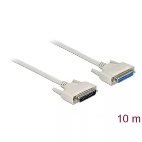   Delock D-Sub 25pin -> D-Sub 25pin M/F adatkábel 10m bézs