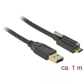   Delock USB-A 3.2 Gen2 -> USB-C 3.2 Gen2 M/M adatkábel 1m fekete