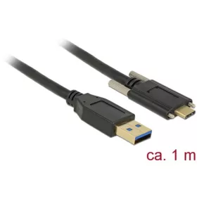   Delock USB-A 3.2 Gen2 -> USB-C 3.2 Gen2 M/M adatkábel 1m fekete