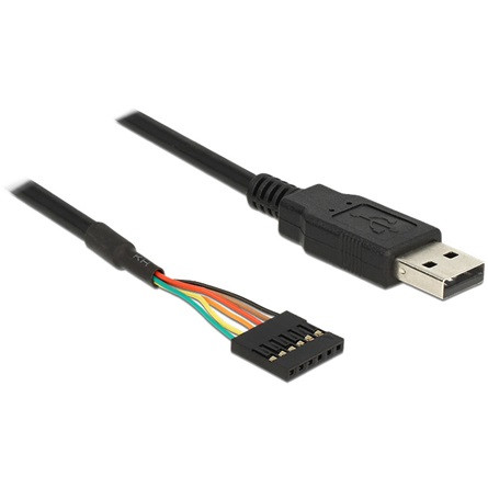 Delock KAB Delock 83784 USB apa > TTL 6pin header anya kábel - 1,8m