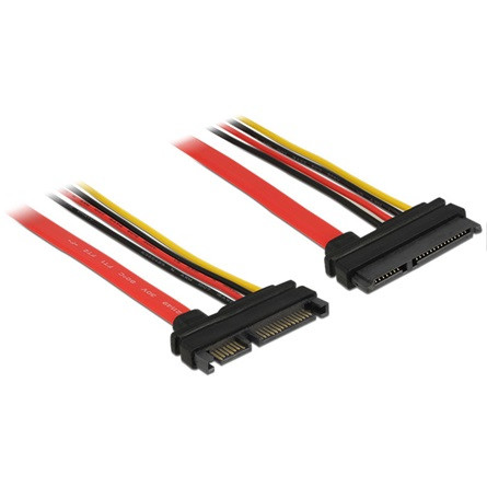 Delock ADA Delock 83804 Bovítokábel, SATA, 6 Gb/s, 22 tus csatlakozó > SATA 22 tus aljzat (5 V + 12 V), 100 cm