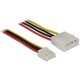 Delock KAB Delock 83822 4pin apa > 4pin floppy anya tápkábel - 0,6m
