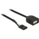 Delock KAB Delock 83825 pin header anya > USB2.0 Type-A anya USB kábel - 0,4m