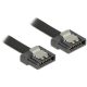 Delock KAB Delock 83841 6Gb/s flexi SATA kábel - 0,5m - Fekete