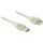 Delock USB-A 2.0 - USB-A 2.0 M/F adatkábel hosszabbító 1.5m átlátszó