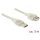 Delock USB-A 2.0 - USB-A 2.0 M/F adatkábel hosszabbító 3m átlátszó