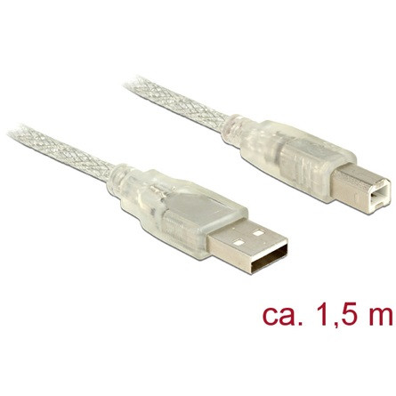 Delock KAB Delock 83893 USB 2.0  A dugó > USB 2.0 B dugó - 1,5 m