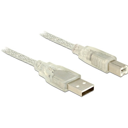 Delock KAB Delock 83896 A-tip. csatl. dugó>B-tip. csatl. dugó  USB 2.0 kábel - 5 m