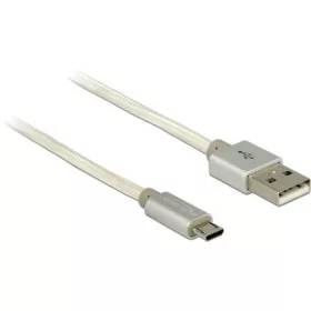   Delock USB-A 2.0 -> USB-B 2.0 micro M/M adatkábel 1m fehér