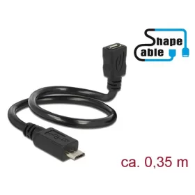   Delock Kábel - 83924 (USB-A 2.0 Micro -> USB micro-B OTG, anya/apa, 0,35m)