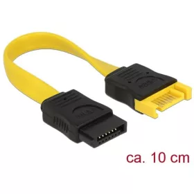 Delock SATA 3 M/F adatkábel hosszabbító 0.1m sárga