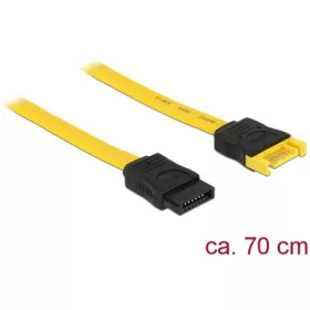 Delock SATA 3 M/F adatkábel hosszabbító 0.7m sárga