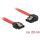 Delock SATA 3 F/F adatkábel 0.2m piros egyenes/90° bal