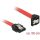 Delock SATA 3 F/F adatkábel 0.5m piros egyenes/90° le
