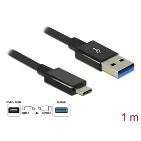   Delock Kábel - 83983 (SuperSpeed (USB 3.1 Gen2) Type-C -> USB-A 3.1 Gen2, Max.: 10 Gb/s, fekete, 1m)