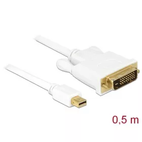   Delock Mini- DisplayPort -> DVI-D M/M video jelkábel 0.5m fehér