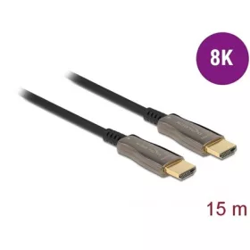   Delock Optical HDMI 2.1 -> HDMI 2.1 M/M aktív video kábel 15m fekete